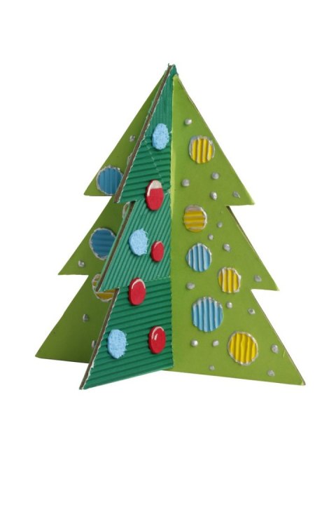 Zestaw kształtów tekturowych 3D CHRISTMAS TREE 2 szt 18 13 cm Zestaw kształtów tekturowych 3D CHRISTMAS TREE 2 szt 18 13 cm