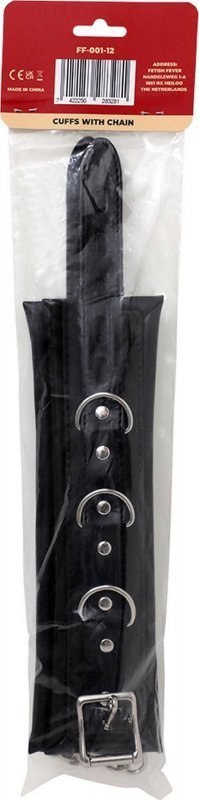 Fetish Fever - Cuffs with chain - Black Boss of toys Fetish Fever - Cuffs with chain - Black Boss of toys