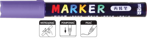 Marker akrylowy 1-2 mm fioletowy MG Marker akrylowy 1-2 mm fioletowy MG