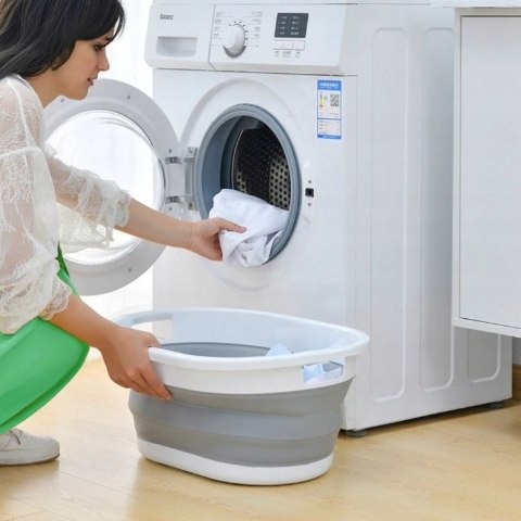 MISKA SKŁADANA OWALNA AIDA CM BIAŁO-SZARA COMPACT 25L
