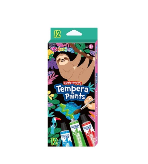 COLORINO SCHOOL - FARBY TEMPERA W TUBIE 12 ML. 12 KOL./WILDKID/ /12/ COLORINO SCHOOL - FARBY TEMPERA W TUBIE 12 ML. 12 KOL./WILDKID/ /12/