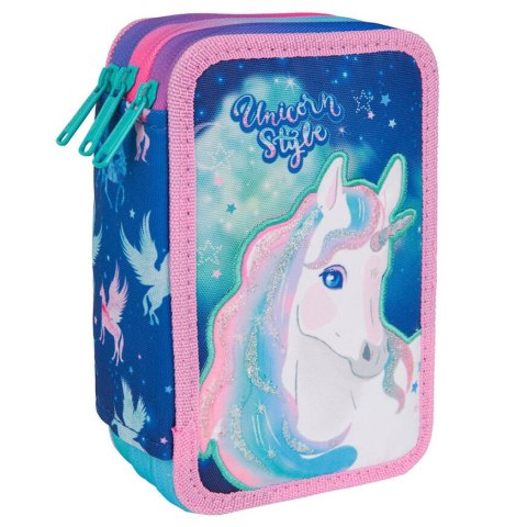 COLORINO SCHOOL - JUMPER 3 - PIÓRNIK POTRÓJNY Z WYPOSAŻENIEM - UNICORN COLORINO SCHOOL - JUMPER 3 - PIÓRNIK POTRÓJNY Z WYPOSAŻENIEM - UNICORN