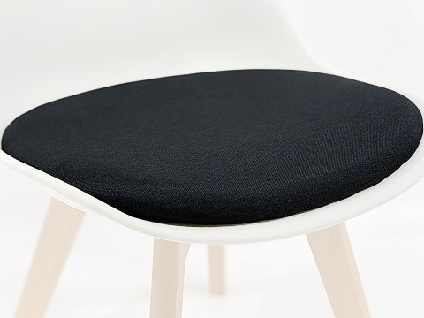 Krzesło skandynawskie MONZA LIGHT GREY - Black Fabric II Lugano