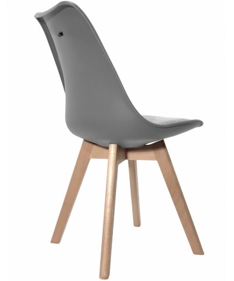 Krzesło skandynawskie MONZA LIGHT GREY - Grey Fabric II Lugano