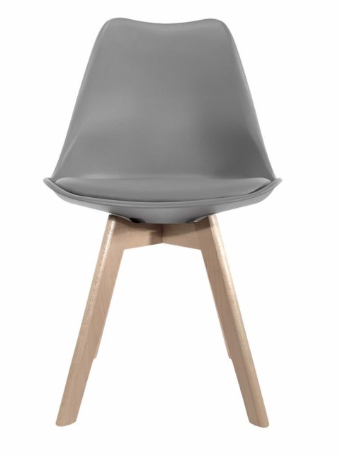 Krzesło skandynawskie MONZA LIGHT GREY PU Lugano