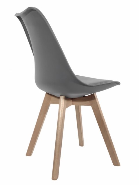 Krzesło skandynawskie MONZA LIGHT GREY PU Lugano
