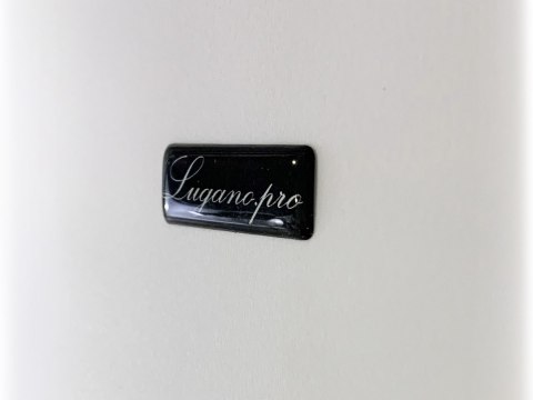Krzesło skandynawskie MONZA WHITE - Black Fabric II Lugano