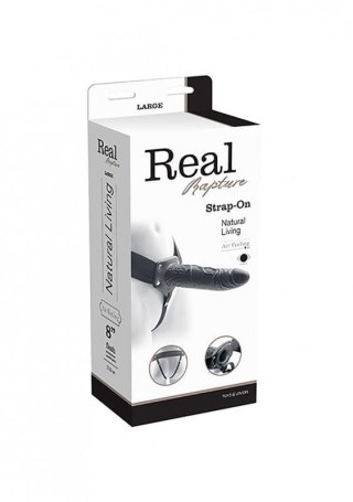 Proteza-VIBRATORE STRAP ON CAVO REAL RAPTURE 8 BLACK Boss of toys