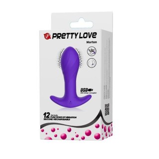 PRETTY LOVE - MORTON Anal Plug Massager 12 Functions USB Boss of toys
