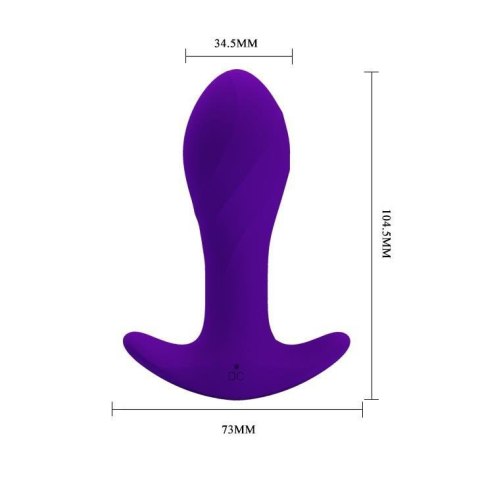 PRETTY LOVE - MORTON Anal Plug Massager 12 Functions USB Boss of toys