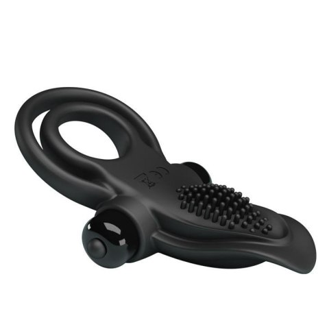 PRETTY LOVE - VIBRANT PENIS RING Black- 10 function vibrations Boss of toys