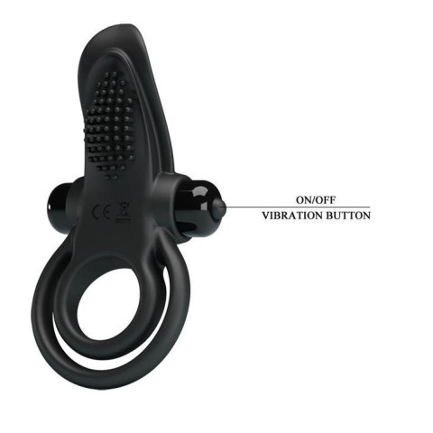 PRETTY LOVE - VIBRANT PENIS RING Black- 10 function vibrations Boss of toys