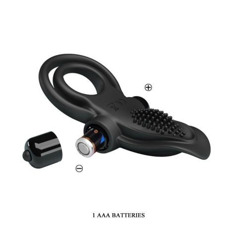 PRETTY LOVE - VIBRANT PENIS RING Black- 10 function vibrations Boss of toys