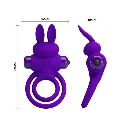 PRETTY LOVE - VIBRANT PENIS RING III 10 Functions Purple Boss of toys