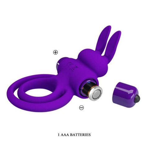 PRETTY LOVE - VIBRANT PENIS RING III 10 Functions Purple Boss of toys