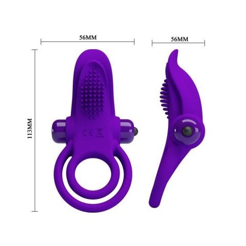PRETTY LOVE - VIBRANT PENIS RING Purple- 10 function vibrations Boss of toys