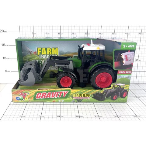 TRAKTOR Z ŁYŻKĄ ŚW./DŹW. W PUDEŁKU TRAKTOR Z ŁYŻKĄ ŚW./DŹW. W PUDEŁKU