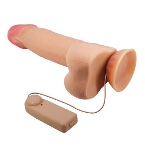 BAILE - Sliding Skin 8,5&#039;&#039; Flesh Vibration Bendable Suction base TPR ABS Boss of toys