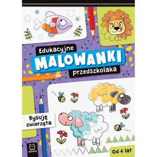 Edukacyjne malowanki przedszkolaka. Rysuję zwierzęta