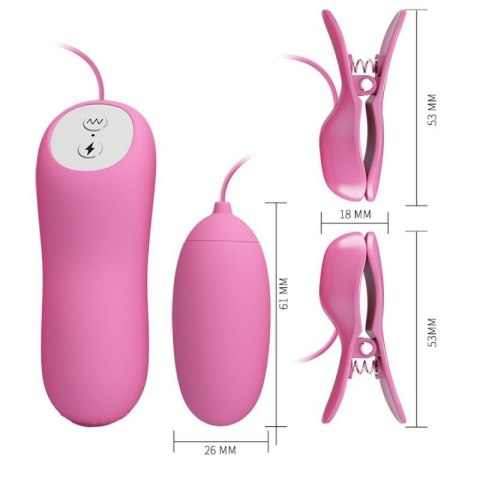 PRETTY LOVE - ELECTRIC SHOCK & VIBRO-BULLETS, 7 vibration functions 3 electric shock functions Boss of toys