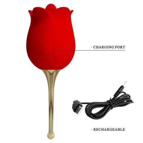 PRETTY LOVE - Rose Lover, 12 vibration functions 12 licking settings Boss of toys