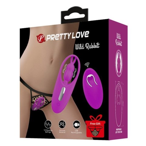 PRETTY LOVE - Wild Rabbit, 12 vibration functions Wireless remote control Boss of toys