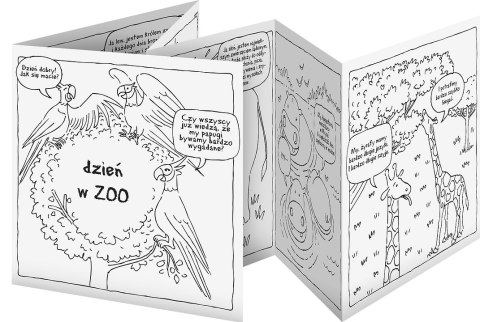 Książeczka - kolorowanka, "Dzień w ZOO", Monumi Książeczka - kolorowanka, "Dzień w ZOO", Monumi