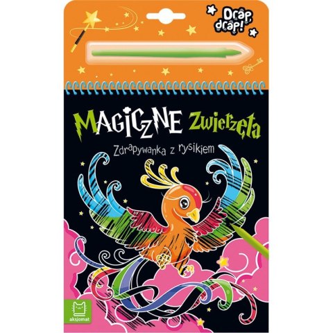 Magiczne zwierzęta. Zdrapywanka z rysikiem Magiczne zwierzęta. Zdrapywanka z rysikiem