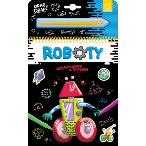 Roboty. Zdrapywanka z rysikiem Roboty. Zdrapywanka z rysikiem