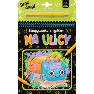 Na ulicy. Zdrapywanka z rysikiem