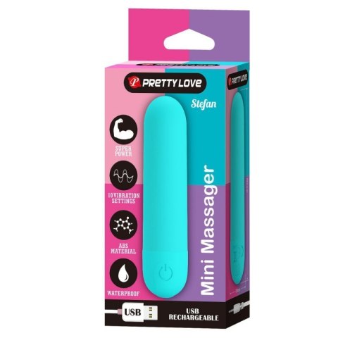 STEFAN, Mini massager, 10 vibration functions Boss of toys