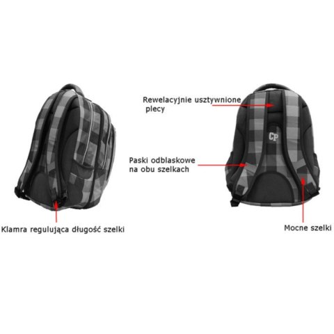 COOLPACK - COMBO - PLECAK MŁODZIEŻOWY 2 w 1 - Classic Grey COOLPACK - COMBO - PLECAK MŁODZIEŻOWY 2 w 1 - Classic Grey