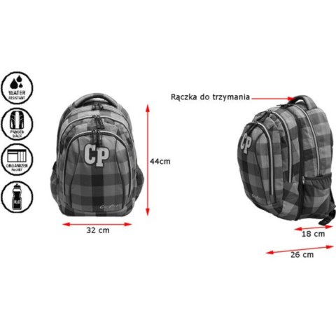 COOLPACK - COMBO - PLECAK MŁODZIEŻOWY 2 w 1 - Classic Grey COOLPACK - COMBO - PLECAK MŁODZIEŻOWY 2 w 1 - Classic Grey