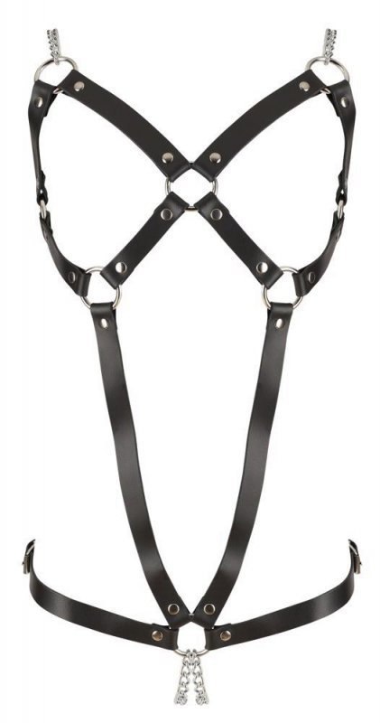 Leather Harness 2 Chains S-L Boss of toys Leather Harness 2 Chains S-L Boss of toys