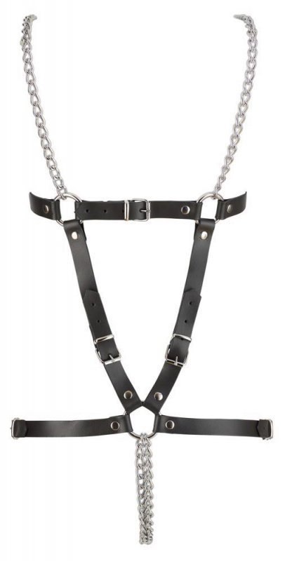 Leather Harness 2 Chains S-L Boss of toys Leather Harness 2 Chains S-L Boss of toys