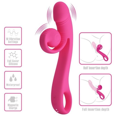 PRETTY LOVE - Love Romance Beau Snail Rabbit - Hot Pink Boss of toys