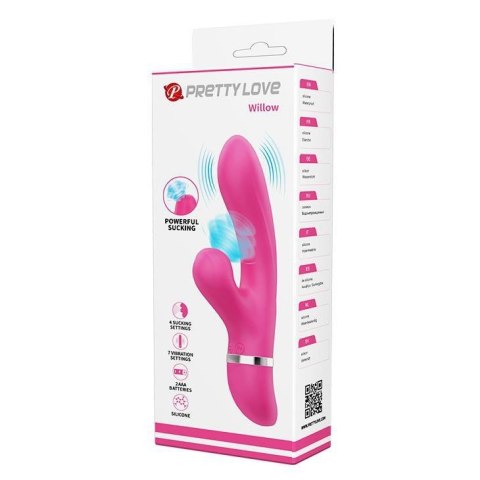 PRETTY LOVE - Willow, 7 vibration functions 4 sucking functions Boss of toys
