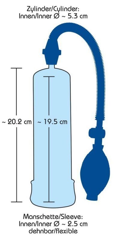 Bang Bang Blue Penis Pump blue Boss of toys Bang Bang Blue Penis Pump blue Boss of toys