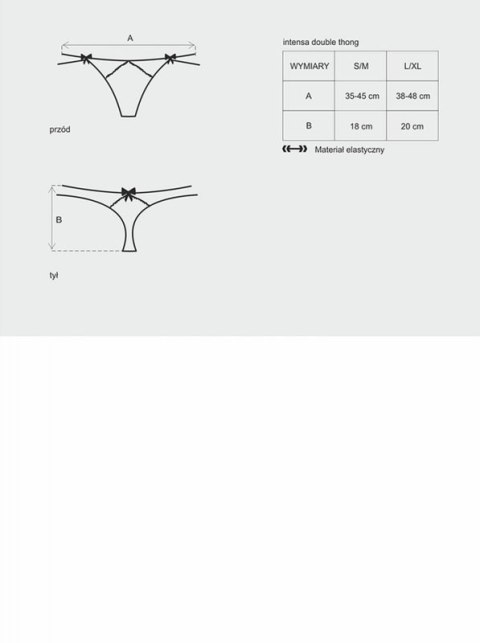 Bielizna-Intensa podwójne stringi L/XL Boss of toys