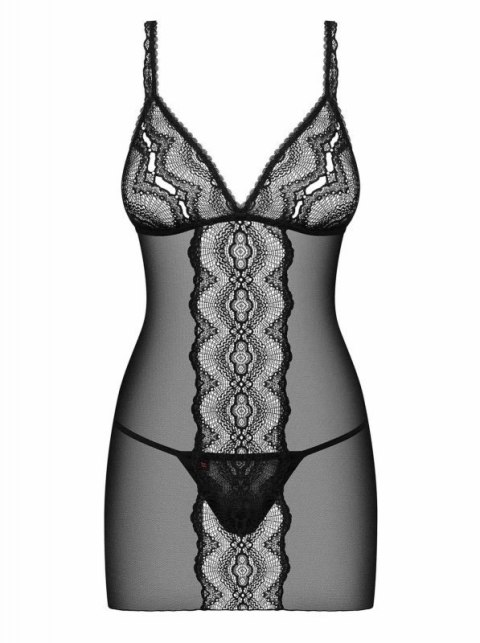 Bielizna-Lucita koszulka i stringi czarna L/XL Boss of toys