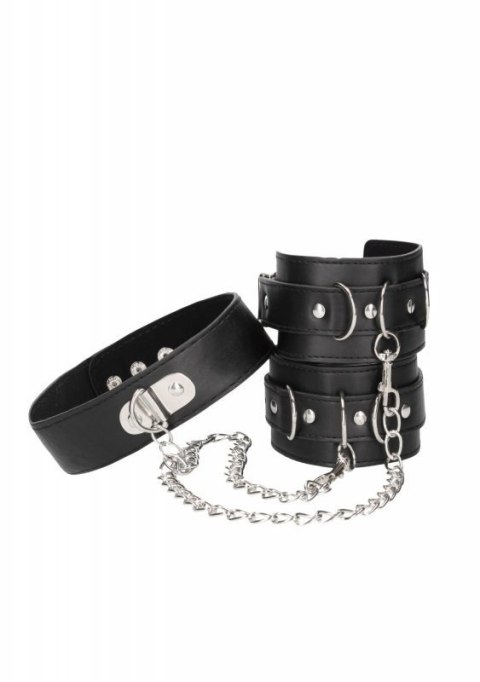 Bonded Leather Collar With Hand Cuffs Boss of toys
