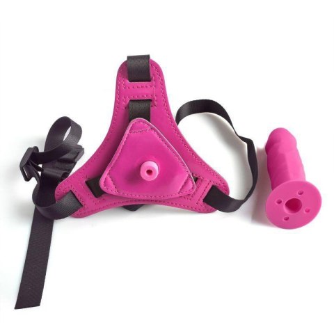 Cintura regolabile strap-on Pink con fallo realistico Boss of toys