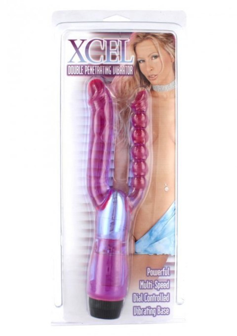 Double Penetrating Vibrator Transparent Boss of toys Double Penetrating Vibrator Transparent Boss of toys