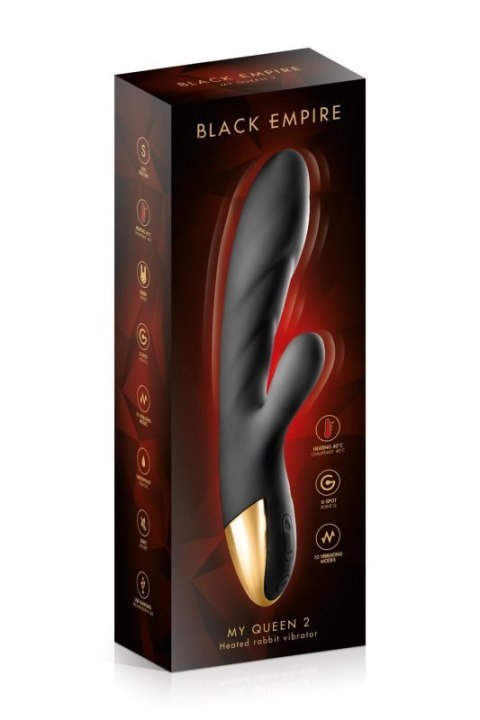 RABBIT HEAT MY QUEEN 2 BLACK EMP VIBRATOR Boss of toys RABBIT HEAT MY QUEEN 2 BLACK EMP VIBRATOR Boss of toys