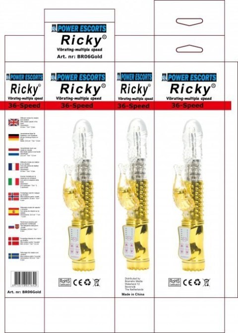 Ricky gold 36 speed rabbit 23,5 cm Boss of toys Ricky gold 36 speed rabbit 23,5 cm Boss of toys