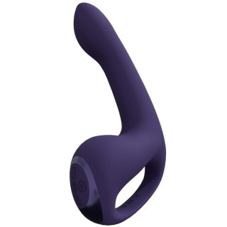Riko - Rechargeable Triple Action Vibrator with Advanced Finger Motion & Pulse Wave Stimulator - Purple Boss of toys