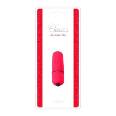 Wibrator-MINI VIBRATORE BULLET CLASSICS RED Boss of toys Wibrator-MINI VIBRATORE BULLET CLASSICS RED Boss of toys