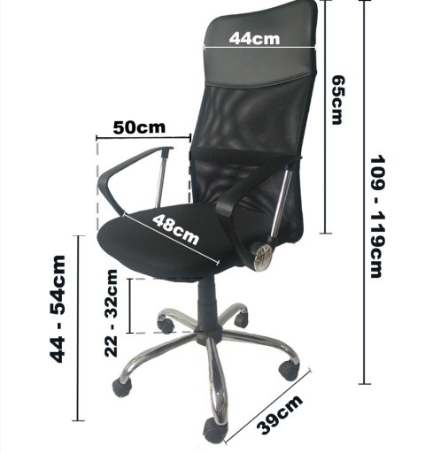 Fotel obrotowy do biurka MODENA XL MESH Lugano