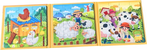 MAGNETYCZNE PUZZLE ZWIERZĄTKA KSIĄŻECZKA FARMA JHTOY-269 MAGNETYCZNE PUZZLE ZWIERZĄTKA KSIĄŻECZKA FARMA JHTOY-269