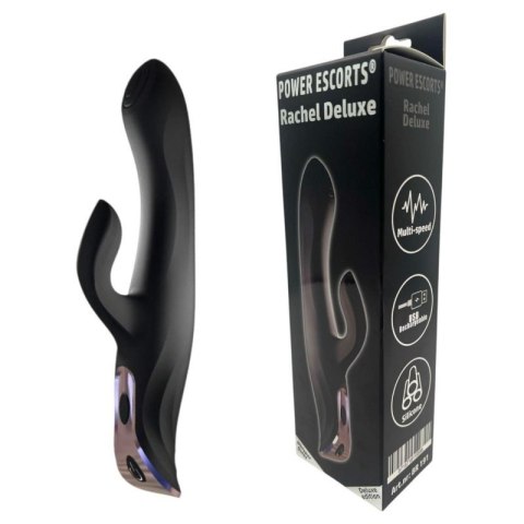 Power Escorts - BR191 - Rachel Deluxe design Multi-Speed Vibrator - Black Boss of toys Power Escorts - BR191 - Rachel Deluxe design Multi-Speed Vibrator - Black Boss of toys